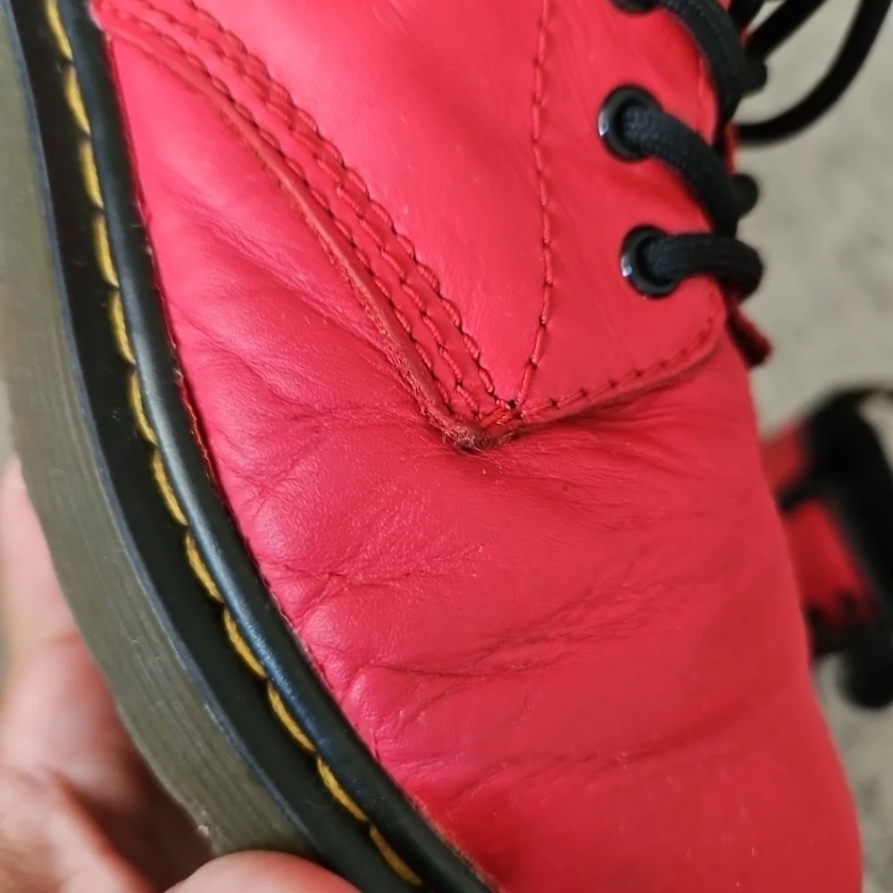Dr. Martens Youth Red 1460 8-Eye Classic Leather Iconic Durable Combat Boot 3